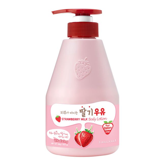 KWAILNARA STRAWBERRY MILK kūno prausiklis, 560 g