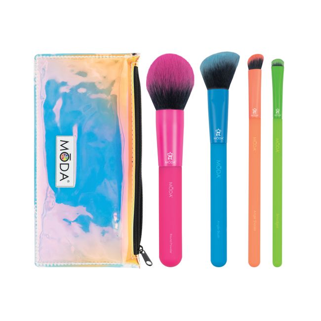 MODA 5PC COMPLETE FACE KIT makiažo šepetėlių rinkinys