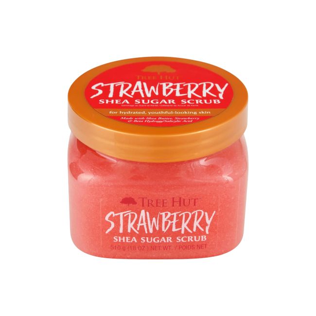 TREE HUT STRAWBERRY kūno šveitiklis, 510 g