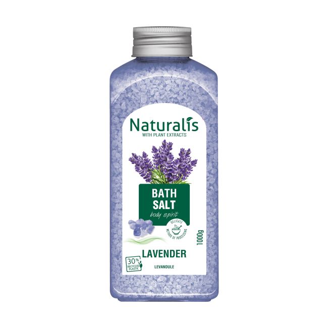 NATURALIS LAVENDER RELAXING vonios druska, 1000 g