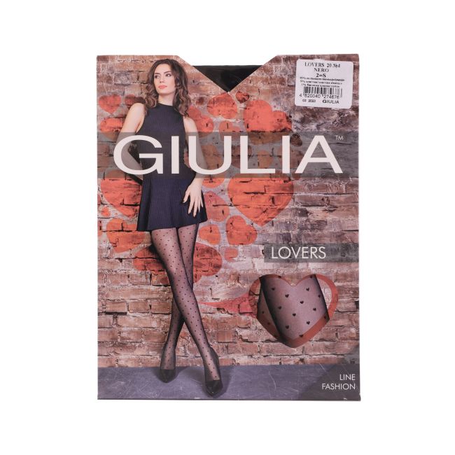 GIULIA LOVERS 20 DEN NERO pėdkelnės