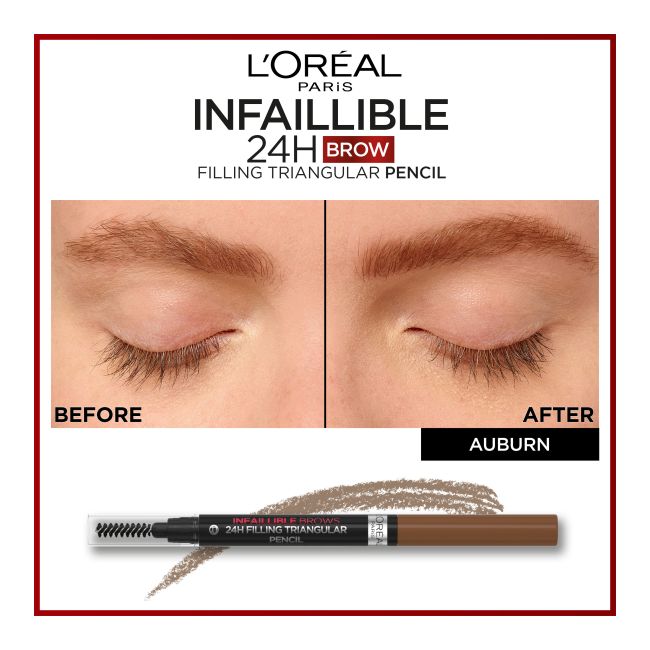 L'OREAL INFAILLIBLE 24H FILLING TRIANGULAR antakių pieštukas