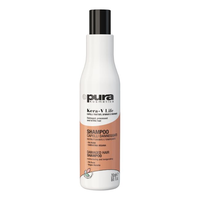 PK PURA KOSMETICA KERA-V LIFE DAMAGED HAIR plaukų šampūnas, 250 ml