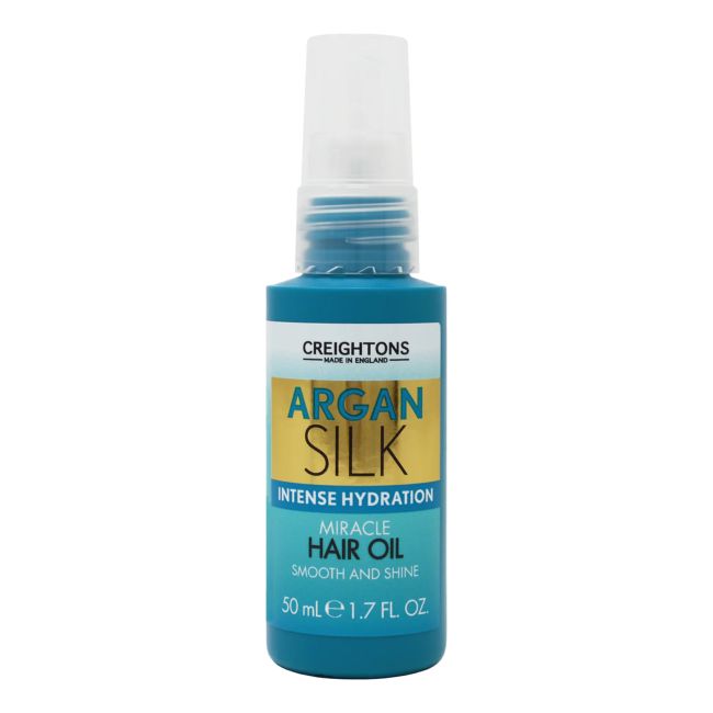 CREIGHTONS ARGAN SILK MIRACLE plaukų aliejus, 50 ml