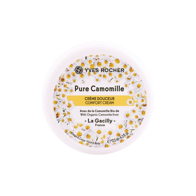 YVES ROCHER PURE CAMOMILLE COMFORT veido ir kūno kremas, 125 ml