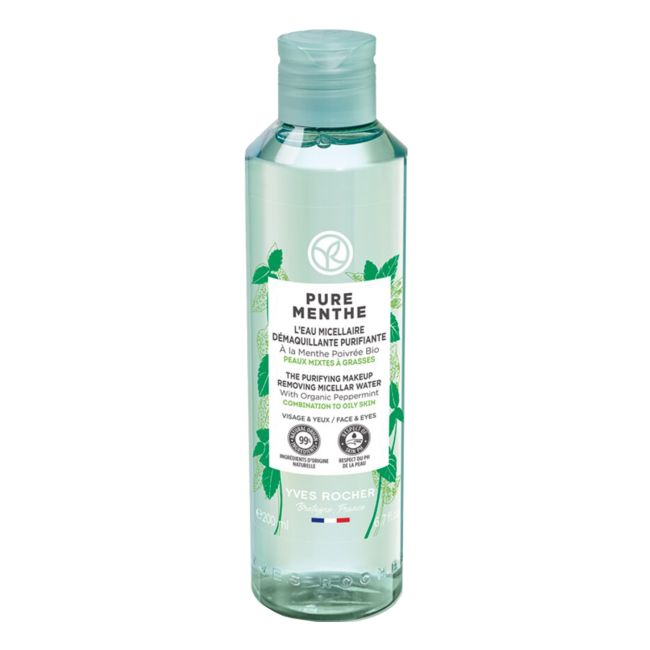 YVES ROCHER PURE MENTHE THE PURIFYING valomasis micelinis vanduo, 200 ml