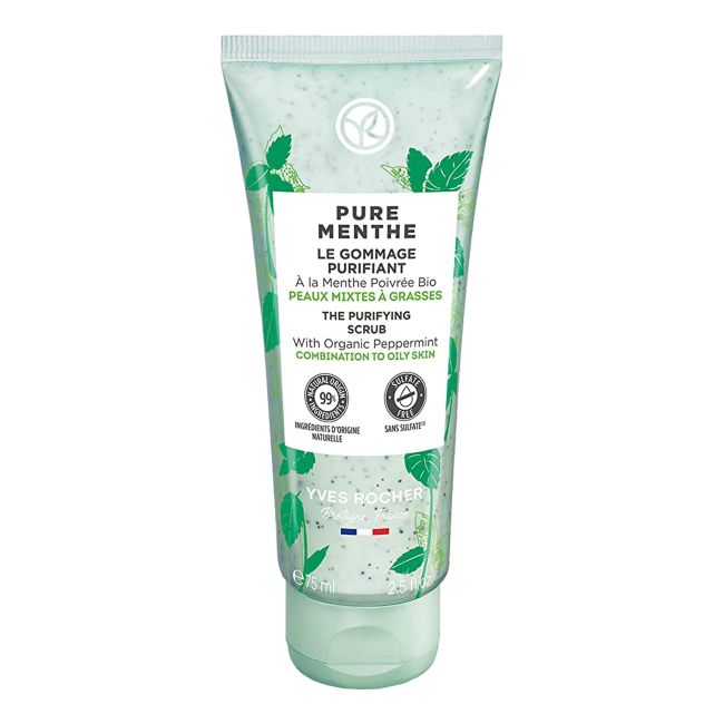 YVES ROCHE PURE MENTHE THE PURIFYING veido šveitiklis, 75 ml