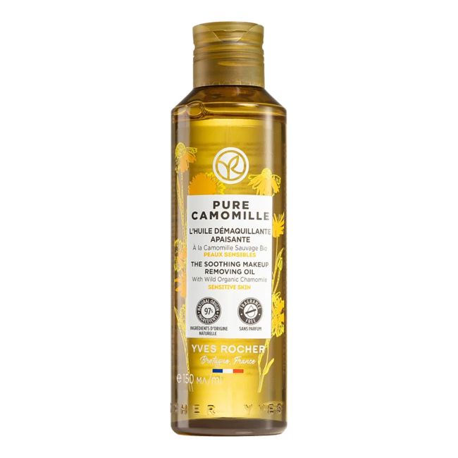 YVES ROCHER PURE CAMOMILLE THE SOOTHING aliejus makiažui valyti, 150 ml