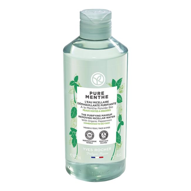 YVES ROCHER PURE MENTHE THE PURIFYING valomasis micelinis vanduo, 400 ml