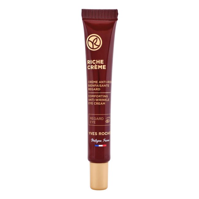 YVES ROCHER RICHE CREME COMFORTING ANTI-WRINKLE paakių kremas, 14 ml