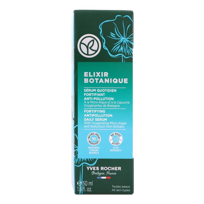 YVES ROCHER ELIXIR BOTANIQUE FORTIFYING ANTIPOLLUTION veido serumas, 50 ml