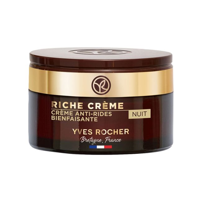 YVES ROCHER RICHE CREME COMFORTING ANTI-WRINKLE naktinis kremas, 50 ml
