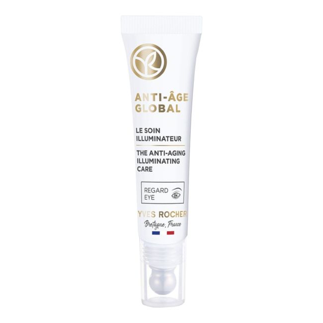 YVES ROCHER ANTI-AGE GLOBAL ILLUMINATING paakių kremas, 15 ml