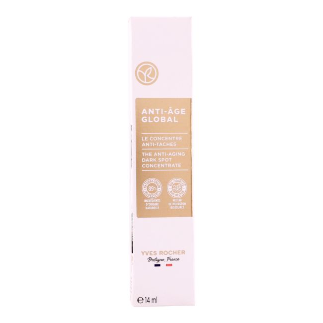 YVES ROCHER ANTI-AGE GLOBAL DARK SPOT odos dėmių koncentratas, 14 ml