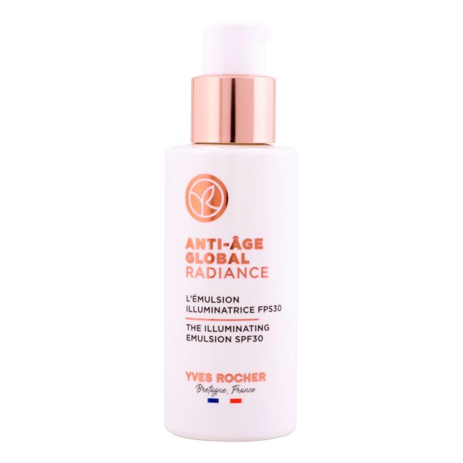YVES ROCHER ANTI-AGE GLOBAL RADIANCE SPF30 veido emulsija, 50 ml