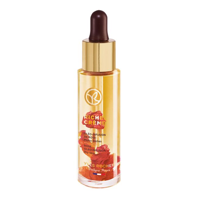 YVES ROCHER RICHE CREME ROSE OLEO-INFUSION veido rožių serumas, 30 ml
