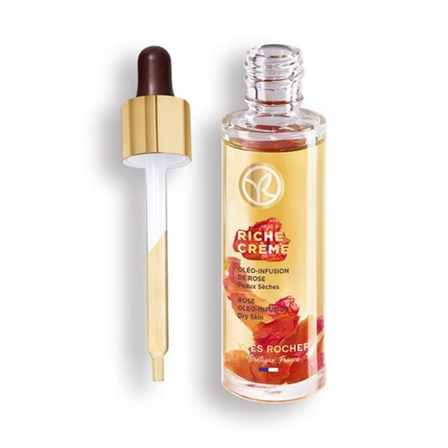 YVES ROCHER RICHE CREME ROSE OLEO-INFUSION veido rožių serumas, 30 ml
