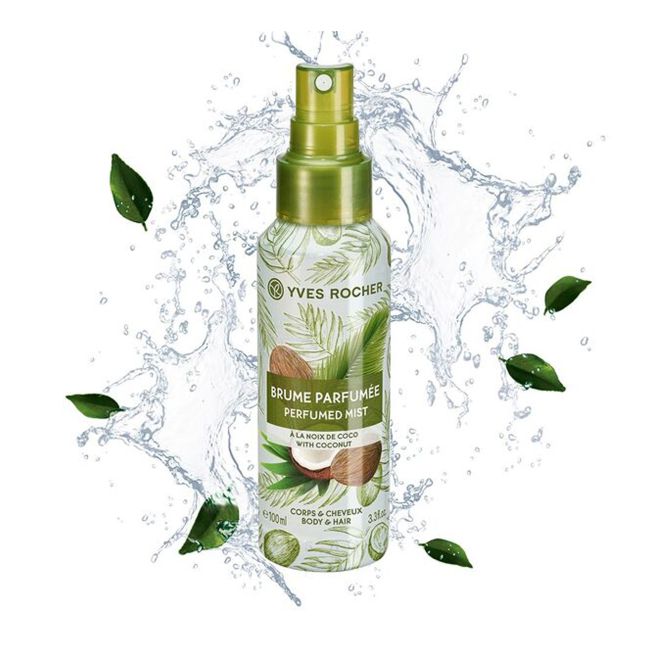 YVES ROCHER COCONUT kūno ir plaukų dulksna, 100 ml