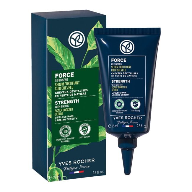 YVES ROCHER STRENGTH galvos odos ir plaukų serumas, 75 ml