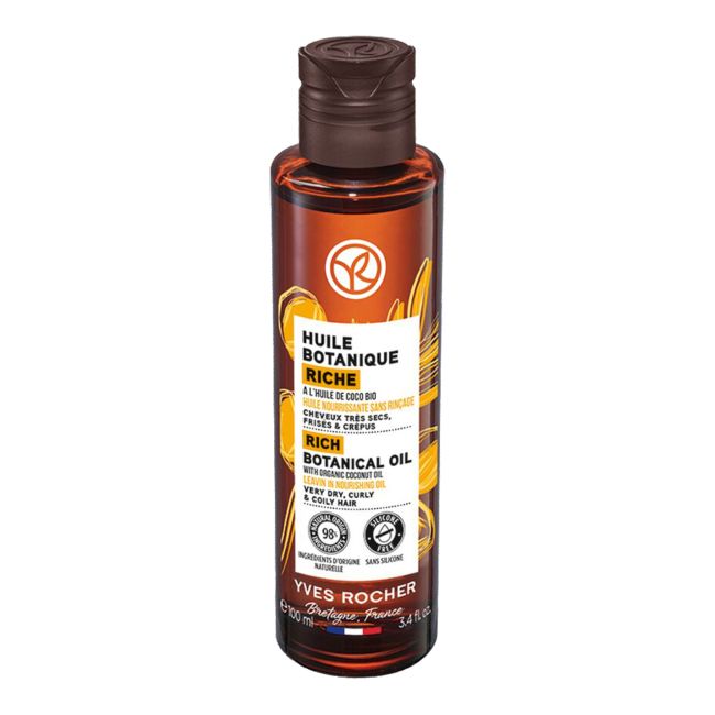 YVES ROCHER RICH BOTANICAL OIL LEAVE-IN NOURISHING plaukų aliejus, 100 ml