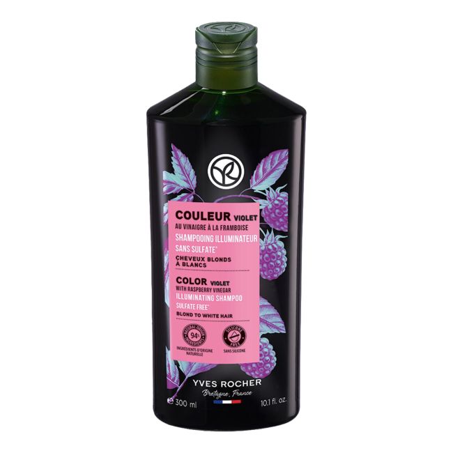 YVES ROCHER COLOR VIOLET ILLUMINATING plaukų šampūnas, 300 ml
