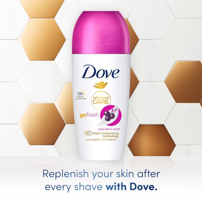 DOVE ADVANCED CARE GO FRESH rutulinis dezodorantas, 50 ml