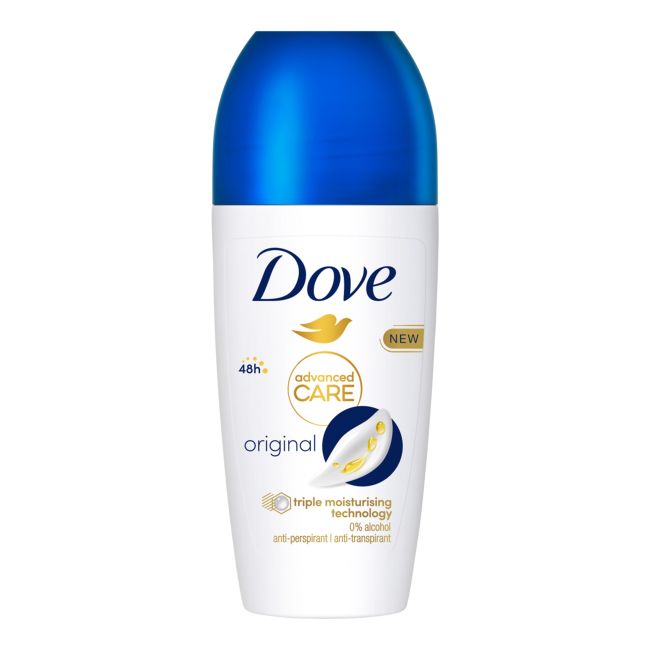 DOVE ADVANCED CARE ORIGINAL rutulinis dezodorantas, 50 ml