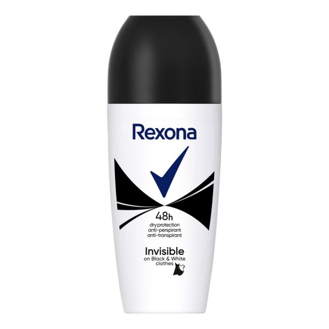 REXONA INVISIBLE 48H rutulinis dezodorantas antiperspirantas, 50 ml