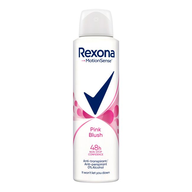 REXONA PINK BLUSH purškiamasis moterų dezodorantas, 150 ml