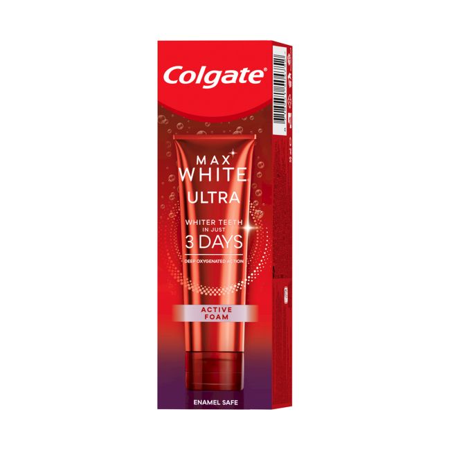 COLGATE MAX WHITE ULTRA ACTIVE FOAM dantų pasta, 50 ml