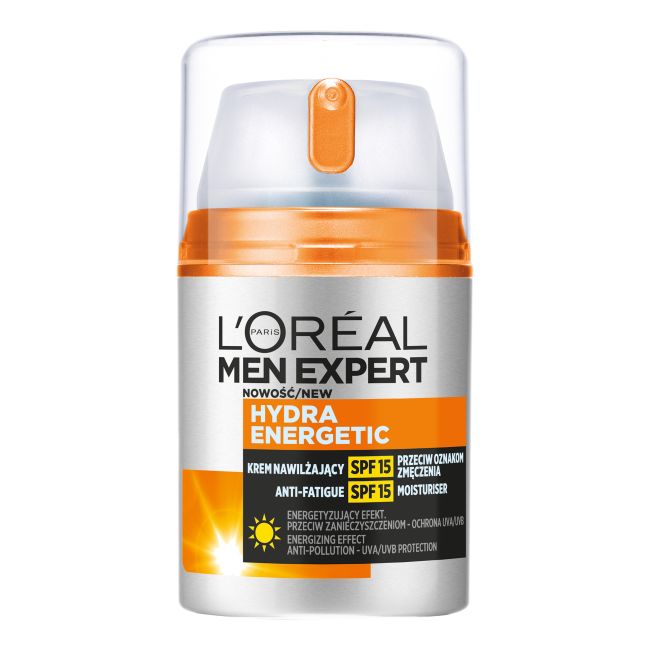 L'OREAL MEN EXPERT HYDRA ENERGETIC veido kremas, 50 ml