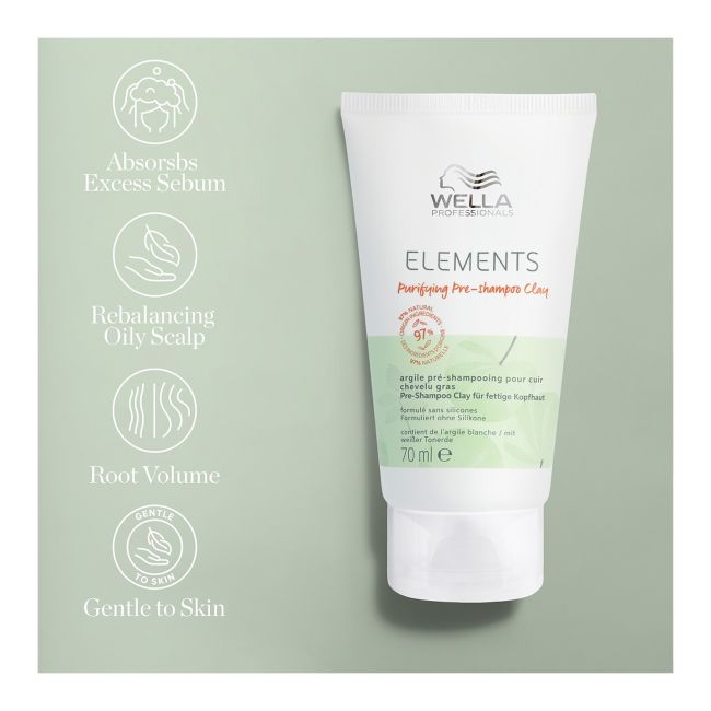 WELLA PROFESSIONALS ELEMENTS valomasis galvos odos molis, 70 ml