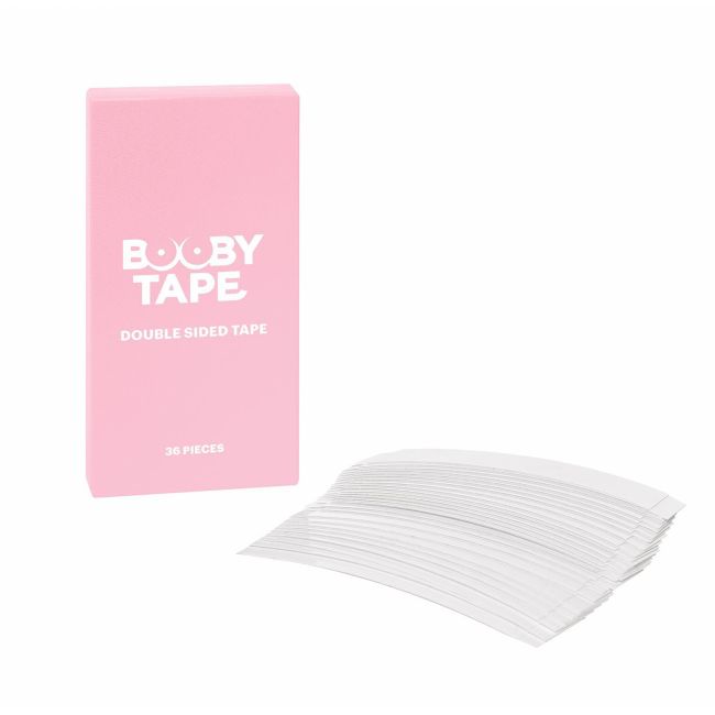 BOOBY TAPE dvipusė skaidri drabužių juosta (36 vnt.)