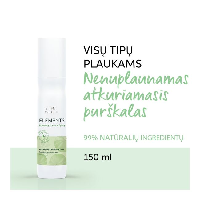 WELLA PROFESSIONALS ELEMENTS RENEWING nenuplaunamas plaukų purškiklis, 150 ml
