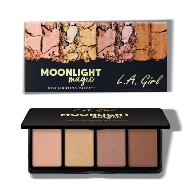 L.A. GIRL MOONLIGHT MAGIC švytėjimo suteikiančių pudrų paletė, 4 x 4 g