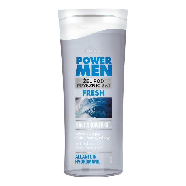 JOANNA POWER MEN FRESH 3 IN 1 kūno, veido ir plaukų želė, 100 ml