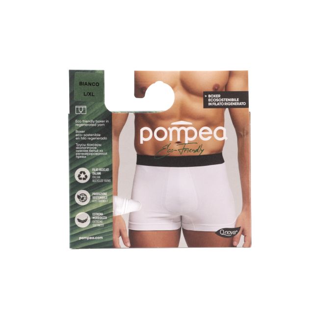 POMPEA ECO FRIENDLY BOXER BIANCO vyrų apatinės kelnaitės
