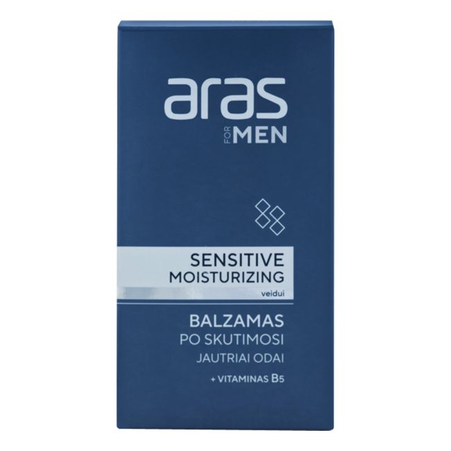 ARAS FOR MEN SENSITIVE MOISTURIZING balzamas po skutimosi, 100 ml