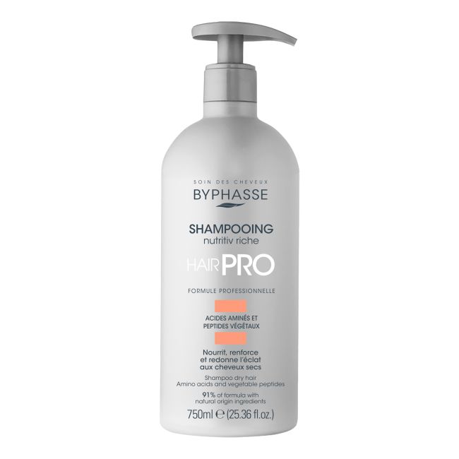 BYPHASSE HAIR PRO NUTRITIV RICHE plaukų šampūnas, 750 ml
