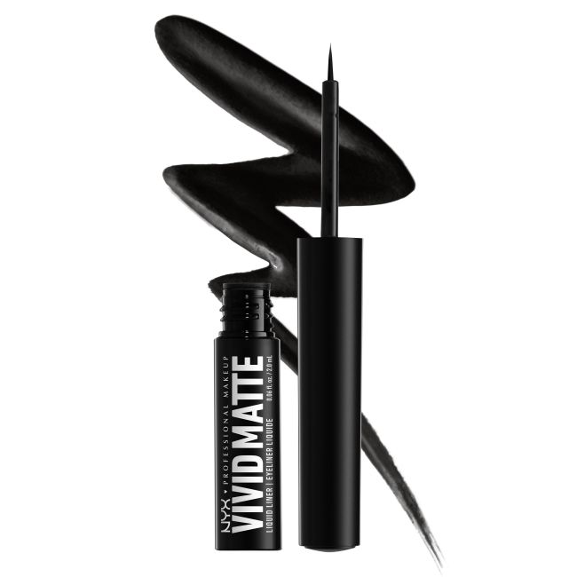 NYX PROFESSIONAL MAKEUP VIVID MATTE akių kontūro skystis su plunksnele, 3,5 ml