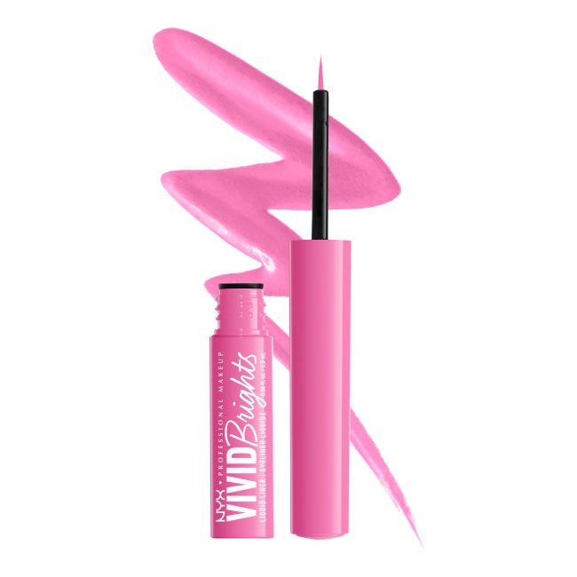 NYX PROFESSIONAL MAKEUP VIVID BRIGHTS akių kontūro skystis su plunksnele, 2 ml