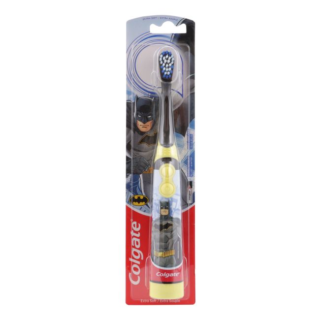 COLGATE BATMAN EXTRA SOFT elektrinis vaikų dantų šepetėlis