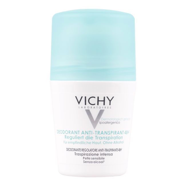 VICHY ANTI-TRANSPIRANT 48H rutulinis dezodorantas antipesrpirantas, 50 ml