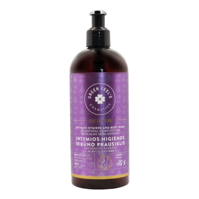 GREEN FEEL'S intymios higienos ir kūno prausiklis, 400 ml