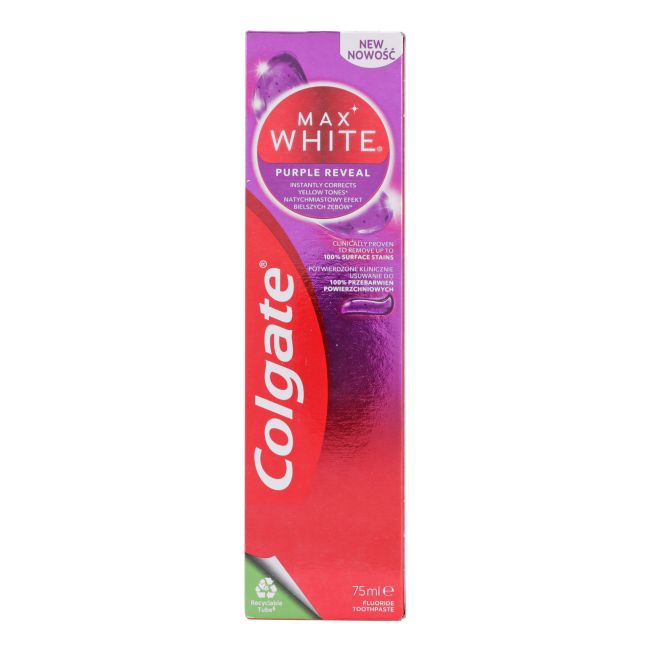 COLGATE MAX WHITE PURPLE dantų pasta, 75 ml