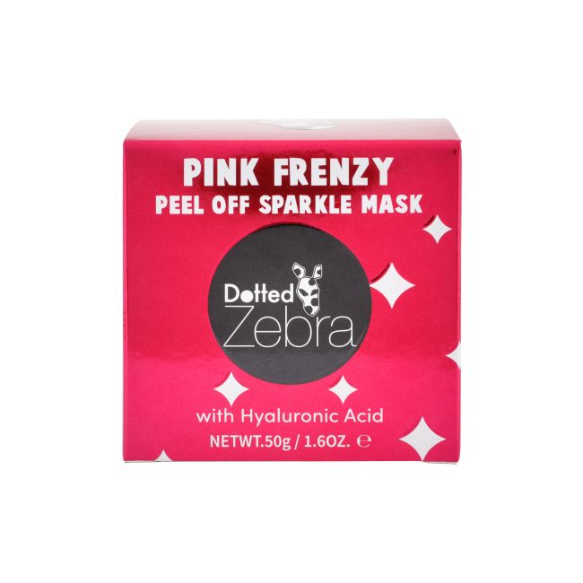 DOTTED ZEBRA PINK FRENZY PEEL OFF SPARKLE veido kaukė, 50 g