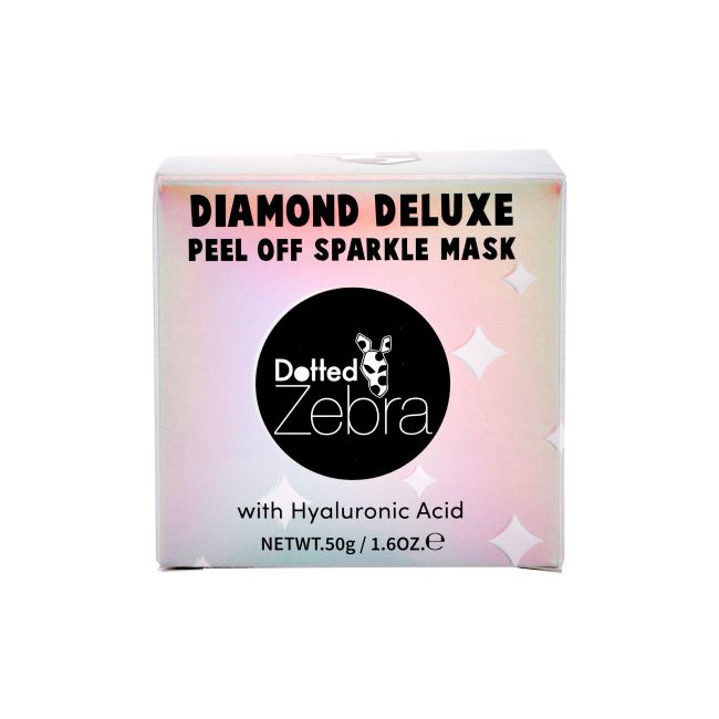 DOTTED ZEBRA DIAMOND DELUXE PEEL OFF SPARKLE veido kaukė, 50 g
