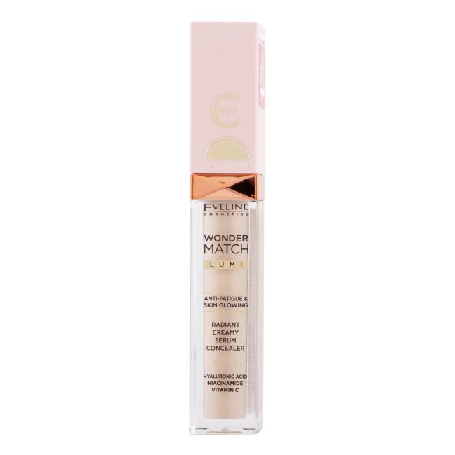EVELINE WONDER MATCH LUMI maskuojamoji priemonė, 6,8 ml