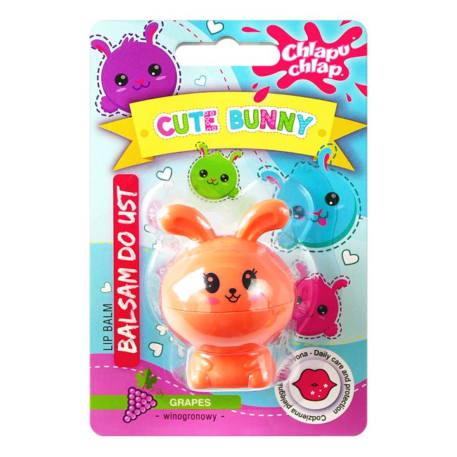 CHLAPU CHLAP CUTE BUNNY GRAPES lūpų blizgis, 7 g