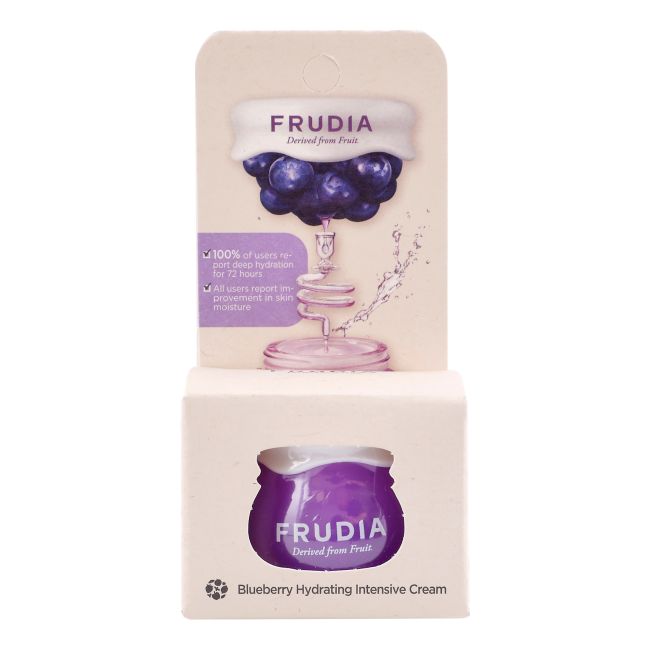 FRUDIA BLUEBERRY HYDRATING INTENSIVE veido kremas, 10 g
